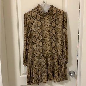 Zara snakeskin dress size xs